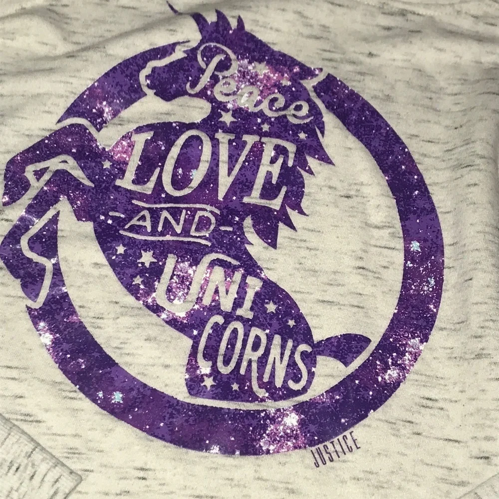 Like new girl’s Justice crop hoodie 18/20